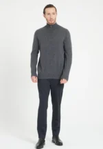 Charcoal grey cashmere trucker sweater | Men's and Women's Apparel | E-International Market 1