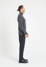 Charcoal grey cashmere trucker sweater | Men's and Women's Apparel | E-International Market 4