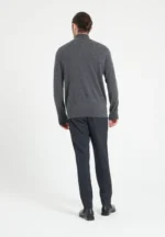 Charcoal grey cashmere trucker sweater | Men's and Women's Apparel | E-International Market 5